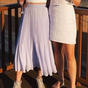 ARITZIA Wilfred Twirl Midi Skirt in periwinkle in size XS